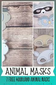 Woodland Animal Masks The Kitchen Table Classroom Woodland Animal Masks Animal Activities For Kids Animal Masks