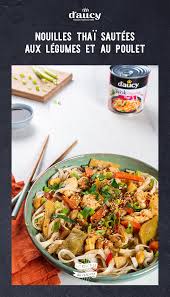 Nouilles Thai Sautees Aux Legumes Et Au Poulet En 2020 Recettes De Cuisine Cuisine Asiatique Recette Asiatique