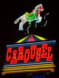 He Carousel Motel Has Since Been Demolished And The Sign Was Removed Neon Signs Vintage Neon Signs Neon