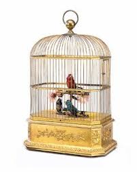 Bird In A Gilded Cage Song An Early 20th Century Singing Birds In Cage Automaton The Rectangular Domed Gilded Cage With Canted Corners And Side Door Singing Bird Singing 20th Century