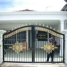 Main gate design for homes | best 60+ modern front gate idea & images | latest 75+ main gate design collections | modern indian style house / building gate plans | iron, steel, metal, wood type cheap entrance gate models & ideas. Vintage Estate Entrance Swing Wrought Iron Gates Design For Sale Iok 188 You Fine Sculpture