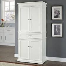 Hampton bay shaker ready to assemble 18 in. Parsons Pantry Storage Wood White Crosley White Storage Cabinets Kitchen Cabinet Storage White Storage