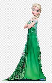 However, after planning the huge party and as anna is being led on a party treasure hunt, elsa finds that she has caught a cold. Queen Elsa Wearing Green Dress Frozen Fever Elsa Anna Olaf Fever Disney Princess Cartoon Fashion Model Png Pngwing
