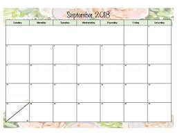Floral Calendar 2018 2019 8 5x11 Printable By Procrastination In Primary