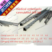 Us 30 0 Medical Orthopedic Instrument Cannulated Drill Bit Hollow Bit Hollow Bone Drill Cannulated Bone Drill Ao Quick Change Clamp Type In Braces