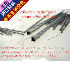 us 30 0 medical orthopedic instrument cannulated drill bit hollow bit hollow bone drill cannulated bone drill ao quick change clamp type in braces