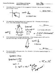 Wyzant resources features blogs, videos, lessons, and more about trigonometry and over 250 other subjects. Law Of Sines And Cosines Review Solutions Honors Pro Calculus Law Of Sines And Cosines Name U201c U00a3251 Review For Quiz 6 1 6 2 February 20 1 1 An Course Hero
