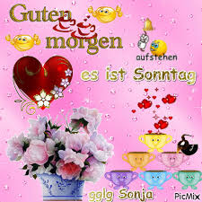 Das mädchen schaltet den alarm mit einer geschickten fußbewegung aus. Guten Morgen Sonntag Picmix