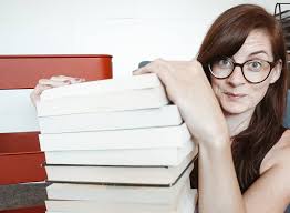 Just hanging out with a giant stack of books I'm excited to read. Ever  since I started keeping books