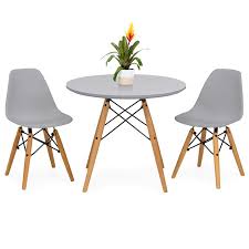 Maybe you would like to learn more about one of these? White Best Choice Products Kids Mid Century Modern Mini Eames Style Dining Room Round Table Set W 2 Armless Wood Leg Chairs Toys Games Table Chair Sets Rayvoltbike Com