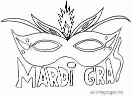 As many of you already know coloring is good for kids to help develop their fine motor skills . Mardi Gras Coloring Page Coloring Home