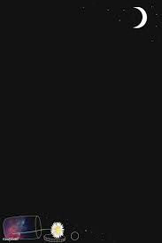 Black And White Daisy Wallpaper Download Premium Vector Of Daisy In A Container And A Moon In A Black Black Background Wallpaper Black Aesthetic Wallpaper Dark Phone Wallpapers