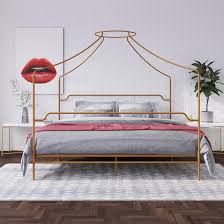 The lyster bed frame is available in stunning white, reflective bronze, gold and millennial pink and in your choice of various sizes—so this luxurious bed will fit seamlessly into your space and colour scheme. Novogratz Camilla Canopy Bed Reviews Wayfair