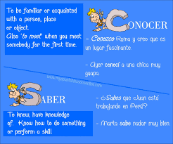Saber V S Conocer Lessons Tes Teach
