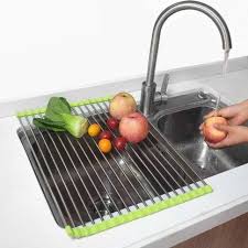 We did not find results for: Luximal Kitchen Multipurpose Stainless Steel Roll Up Dish Drying Rack Over The Sink Rollable Silicone Colander