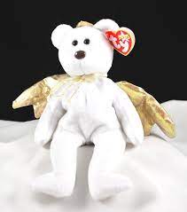 Ty Halo Ii The Angel Bear Gold Wings Retired Beanie Baby 4269