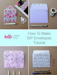In this tutorial, you'll learn how to make an envelope out of 8.5 x 11″ paper and turn it into a custom envelope for any of the most popular greeting card sizes. How To Make Diy Envelopes Tutorial Envelope Tutorial Diy Envelope Diy Envelope Tutorial