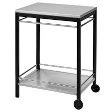 Salons de jardins, parasols, barbecues, caillebotis, etc. Klasen Serving Cart Outdoor Black Stainless Steel Brown Stained Ikea In 2020 Ikea Wrought Iron Furniture Iron Furniture