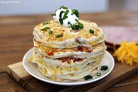 Serve the hoecakes with warm maple syrup, bacon and fresh fruit. Savory Pancakes Recipe Ham Cheese Grace And Good Eats