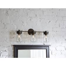 Enjoy free shipping on most stuff, even big stuff. Allen Roth Vallymede 3 Light Bronze Farmhouse Vanity Light B10019 The Fixture Place