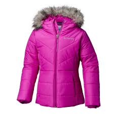 Columbia Kids Baby Girls Katelyn Crest Jacket Toddler Bright Plum 2 4t