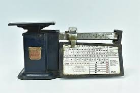 Antique 1958 Triner Air Mail Accuracy Postal Scale With Rate Chart 07807 Ebay