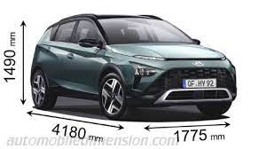 Get inspired by the unique design, featuring a compact exterior useful for city streets, a. Abmessungen Der Hyundai Autos Mit Lange Breite Und Hohe