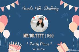 It's one sure way to inform and please the guests aesthetically. Free Customize Birthday Invitation Card With Photo Frame Create Birthday Invitations Birthday Invitations Online Birthday Invitations