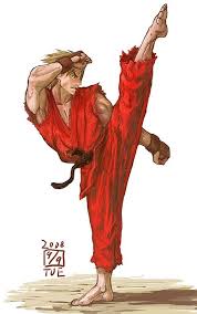 Ken Kicking Street Fighter Art Ryu Street Fighter Street Fighter Characters