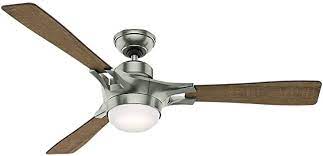 Get the best deal for hunter ceiling fans 54 fan width from the largest online selection at ebay.com. Hunter Signal Indoor Wi Fi Ceiling Fan With Led Light And Remote Control 54 Satin Nickel Amazon Com