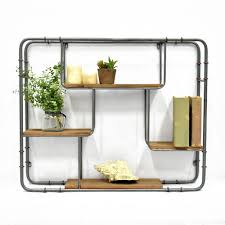 Decorative floating shelves are perfect thing which is especially designed to appear like they are attached to the wall. Luckywind Vintage Industrial Home Decor Wall Iron Pipe Storage Shelf Rectangle Wall Shelf Unit For Kitchen Bedroom Living Room Buy Vintage Wall Shelving Vintage Decor Shelf Iron Pipe Storage Shelf Product On Alibaba Com