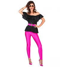 We did not find results for: Tenue Disco Pantalon Moulant Rose Flash Haut Noir