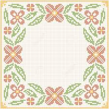 This is an instant download. Cross Stitch Flower Pattern Floral Frame For Cross Stitch Embroidery Royalty Free Cliparts Vectors And Stock Illustration Image 49497090