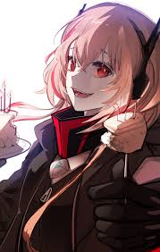 Pin on anime manga drawings art. Short White Hair Red Eye Anime Girl