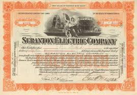 Scranton Electric Company 1920 S Trolleys Lighting Electric Company Heating Company Scranton
