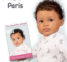 My newest baby with The Ashton-Drake Galleries is “Maria” Poseable Baby  Doll By Ping Lau With Cloth Storybook! My original sculpt in polymer clay  and you can find this sweet little girl