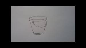 How To Draw A Bucket Step By Step Object Drawing Drawing With Basic Shapes For Kids