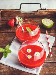 Soupe De Fraises A La Menthe Et Citron Vert Soupe De Fraises Recette Avec Courgette Menthe