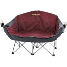 Oztrail Moon Double Chair With Arms Bivouac Online Store Camping Glamping Outdoor Camping Camping Chairs