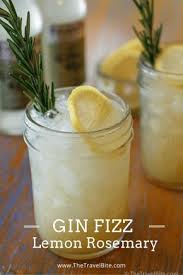 Lemon Rosemary Gin Fizz A Recipe Inspired By Italy Yummy Drinks Gin Fizz Gin Fizz Recipe