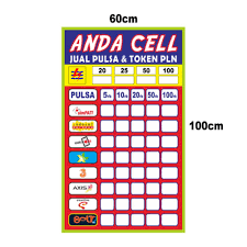 Deretan spanduk toko ini malah bikin orang kesel bacanya. Gambar Konter Pulsa Sederhana Cara Golden