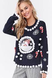 That was the case for their new wakanda forever! christmas sweater Snow Globe Holiday Sweater Forever 21 Is Stocked With Fun And Festive Christmas Sweaters And Omg That Tree Jumpsuit Popsugar Fashion Photo 13
