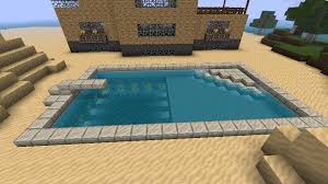 Pool With Diving Board Minecraft Creations Minecraft Houses Minecraft