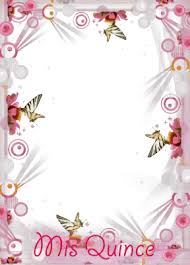 Elegante fondo de feliz cumpleanos para mujer novocom top. Invitaciones Para 15 Anos Modernas Para Enviar Fotos En Png Marcos Para Fotos Tarjetas Para Quinceaneras