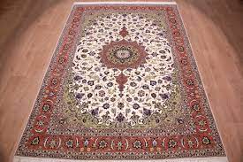 Ihren modernen und stylishen wohnzimmer teppich günstig und bequem online bestellen. Perserteppich Tabriz Mit Seide Beige 296x194 Cm