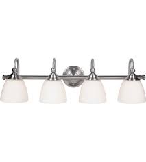 Every year bathroom design receives more explore our 2 light vanity lights for a simplistic design, our vanity light strips for a classic fixture choice and our unique vanity lighting options for. Craftmade 39904 Bnk Brighton 4 Light 33 Inch Brushed Polished Nickel Vanity Light Wall Light