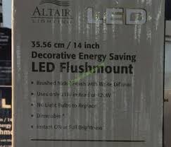 Altair led flush mount light fixture. Altair Lighting 14 Flushmount Led Light Fixture Costcochaser
