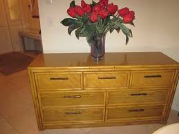 Vintage Rattan Faux Bamboo Dresser Seven Drawers Lea The Furniture People Leathefurniturepeople Fauxbamboo Drawers For Sale Bamboo Furniture Dresser