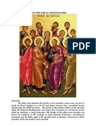 Suffered martyrdom in ethiopia, killed by a sword wound. How Did The 12 Apostles Die Saint Peter John The Baptist
