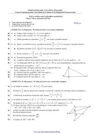 7 Modele De Teza Edu La Matematica Sem 2 Clasa A 7 A Rezolvari Bareme Jitaruionelblog Pregatire Bac Si Evaluarea Nati Math Bullet Journal Sheet Music